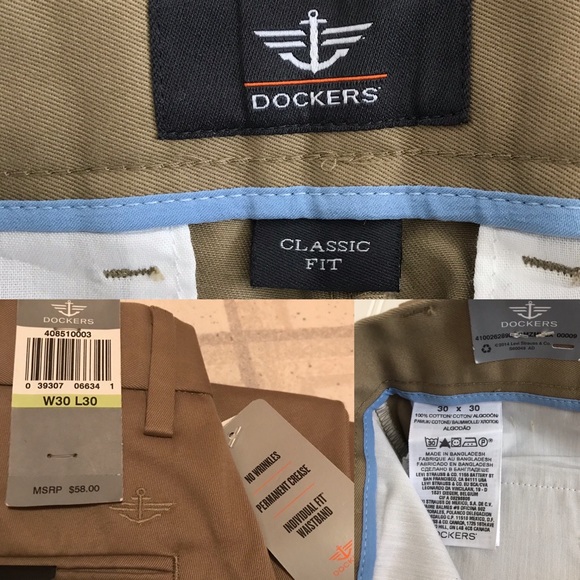 🚫SOLD🚫 NWT Dockers Men's Original Khaki Pants Size 30x30 - Picture 3 of 8
